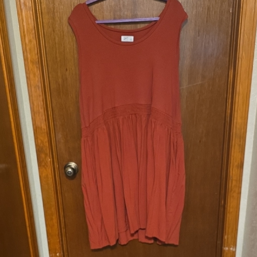 Maurices 3XL Red Sleeveless Dress